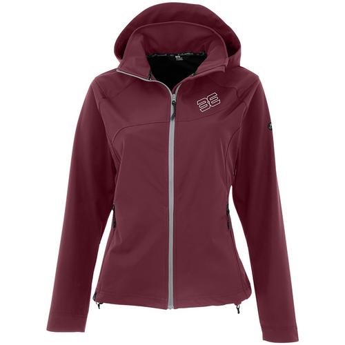 Rückansicht von Maul Sport Gaisspitze XT Softshelljacke Damen Bordeaux