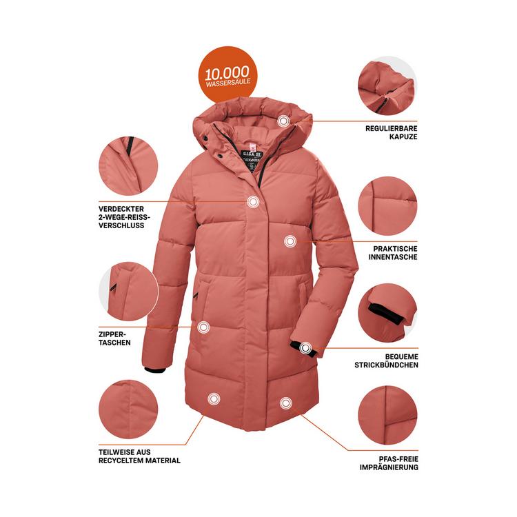 G.I.G.A. DX by killtec G.I.G.A. DX by killtec GW 1 WMN QLTD PRK Funktionsmantel Damen - Rose4028 - 3 | SportScheck