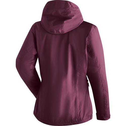 Rückansicht von Maier Sports MetorThermRec Softshelljacke Damen Lila4637