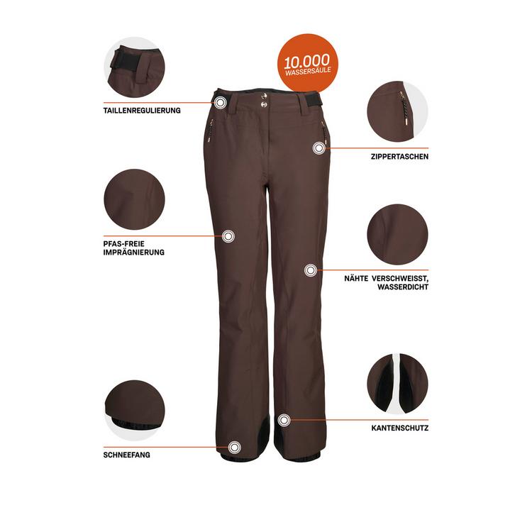 KILLTEC KILLTEC KSW 311 WMNPNTS Skihose Damen - Dunkelbraun - 3 | SportScheck