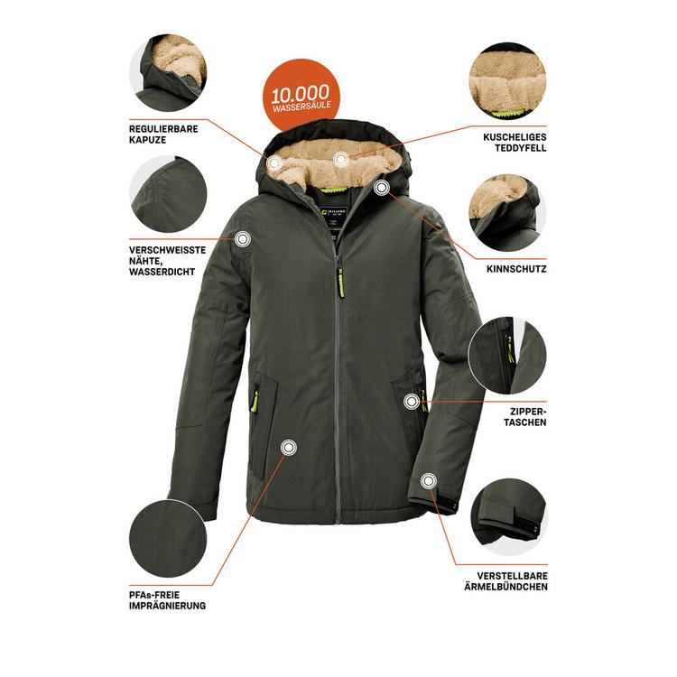 KILLTEC KILLTEC KOW 377 BYS JCKT Softshelljacke Jungen - Gr&uuml;n201 - 4 | SportScheck