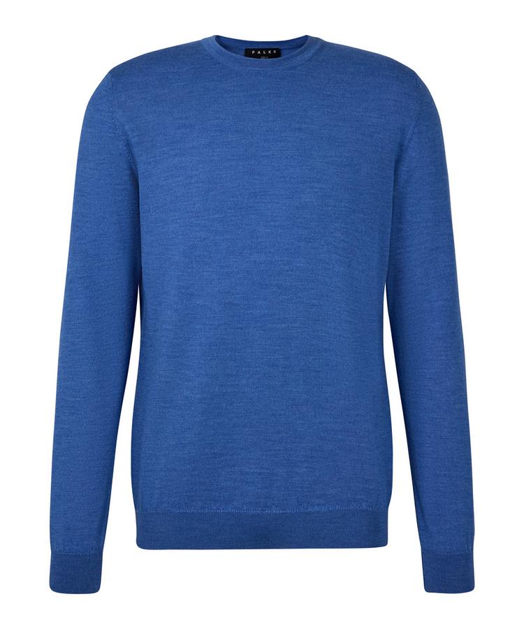 Falke Falke Merino X-Fine Crew Neck Strickpullover Herren - nautic mel. (6079) - 0 | SportScheck
