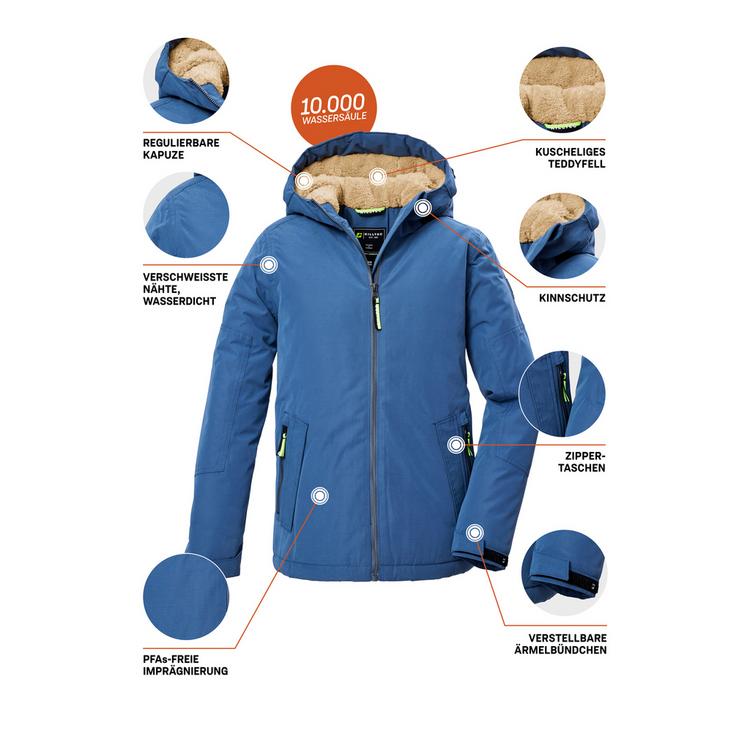KILLTEC KILLTEC KOW 377 BYS JCKT Softshelljacke Jungen - Blau3017 - 3 | SportScheck