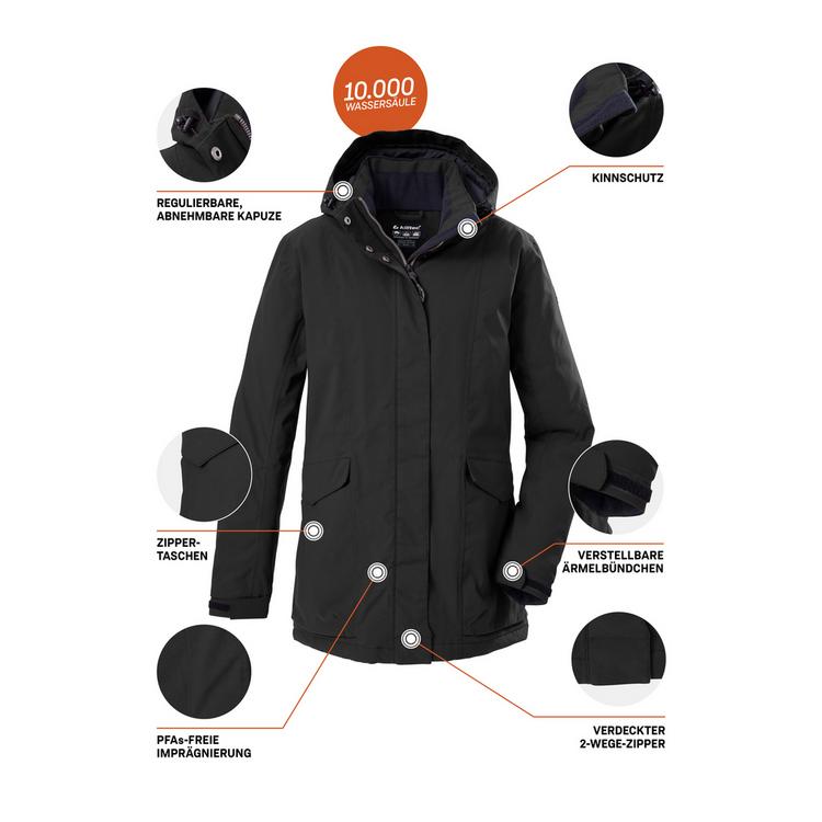 KILLTEC KILLTEC Funktionsjacke Softshelljacke Damen - Schwarz0110 - 1 | SportScheck