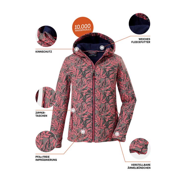 KILLTEC KILLTEC M&auml;dchen Softshelljacke Print Softshelljacke M&auml;dchen - Gr&uuml;n - 1 | SportScheck