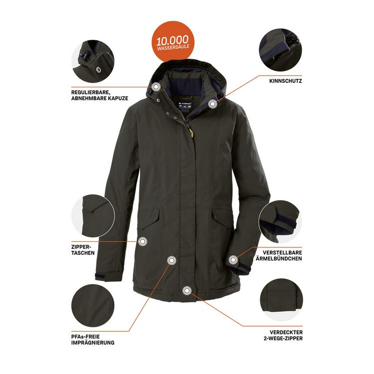 KILLTEC KILLTEC Funktionsjacke Softshelljacke Damen - Dunkeloliv111 - 1 | SportScheck