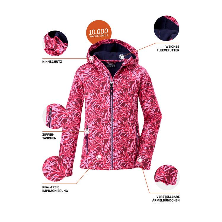 KILLTEC KILLTEC M&auml;dchen Softshelljacke Print Softshelljacke M&auml;dchen - Rose4034 - 1 | SportScheck