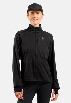 Rückansicht von Odlo ZEROWEIGHT PRO WARM Laufjacke Damen black(15000)