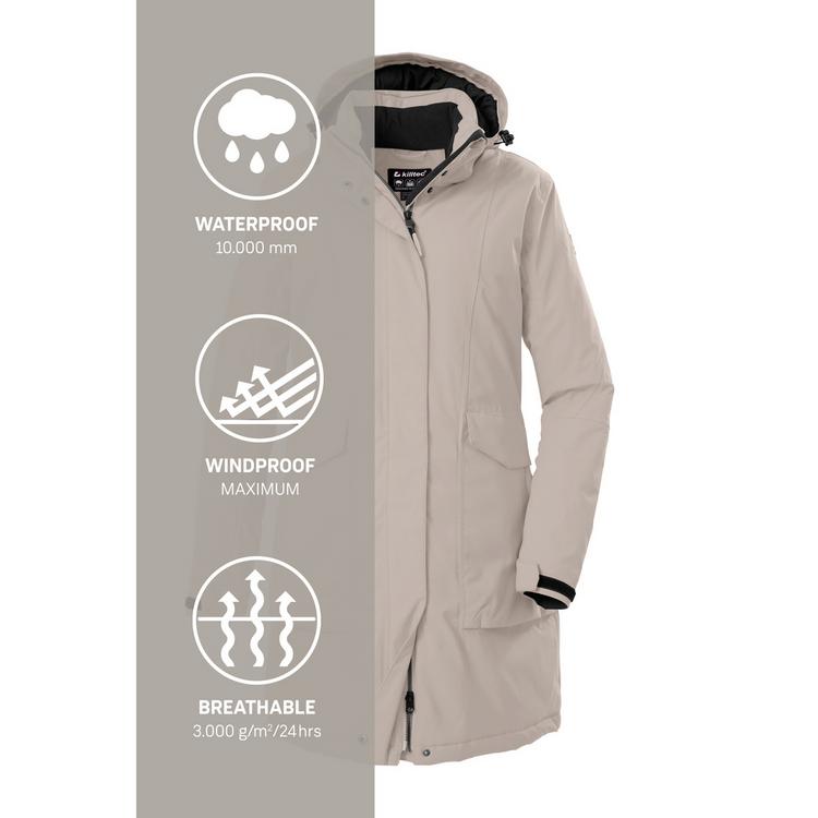 KILLTEC KILLTEC Damen Funktionsparka Funktionsmantel Damen - Sand8110 - 2 | SportScheck