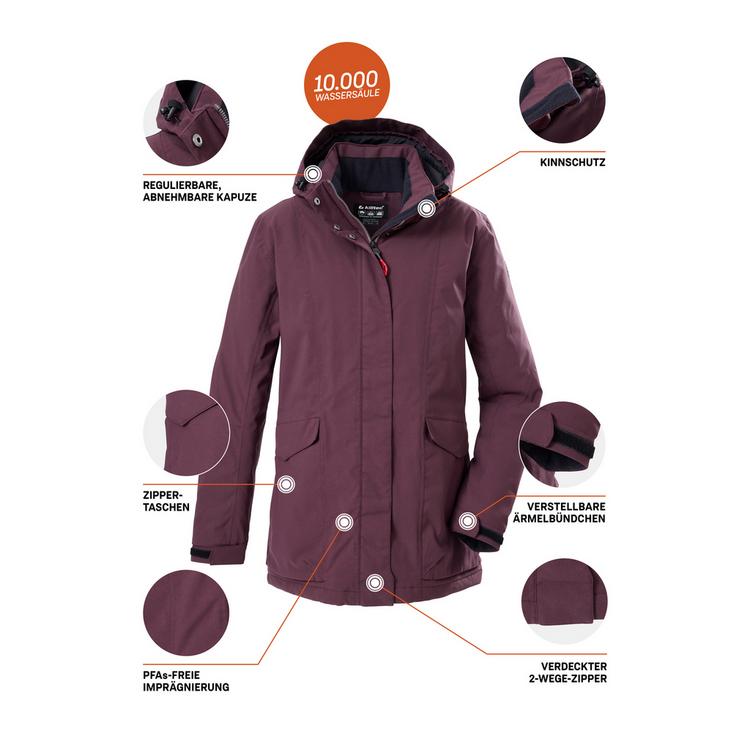 KILLTEC KILLTEC Funktionsjacke Softshelljacke Damen - Pflaume4410 - 1 | SportScheck