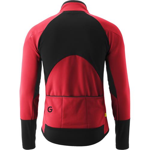 Rückansicht von Gonso Road Jacket Softshell 2 Fahrradjacke Herren Rot