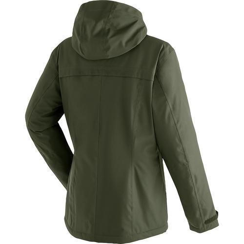 Rückansicht von Maier Sports Lisbon Softshelljacke Damen Grün2044
