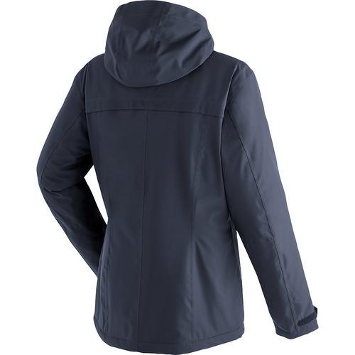 Rückansicht von Maier Sports Lisbon Softshelljacke Damen Marine3272