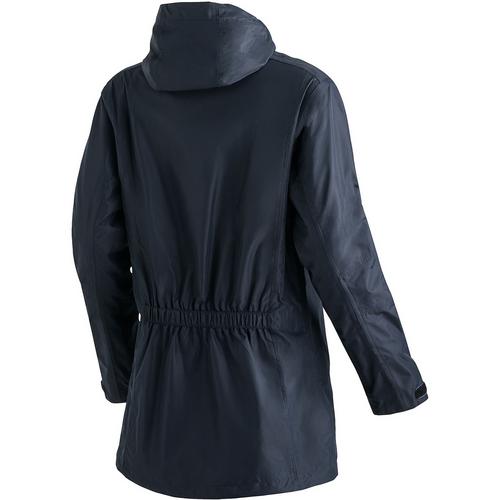 Rückansicht von Maier Sports Brocken Long W Softshelljacke Damen Marine3272