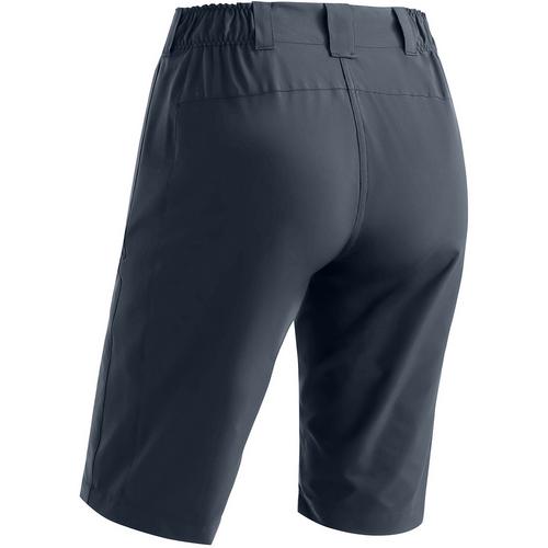 Rückansicht von Maier Sports Lulaka Bermuda Loop Funktionsshorts Damen Blau3010