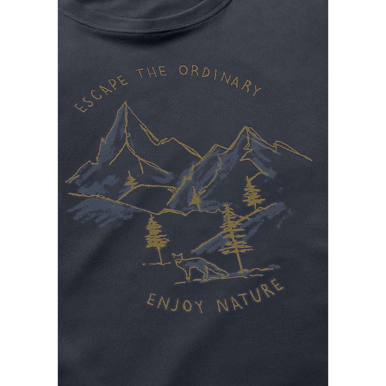 Maier Sports Maier Sports Dieter Print T-Shirt Herren - Dunkelgrau035 - 1 | SportScheck