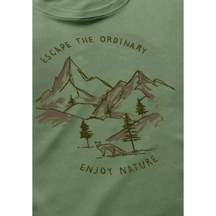 Maier Sports Maier Sports Dieter Print T-Shirt Herren - Gr&uuml;n2068 - 1 | SportScheck