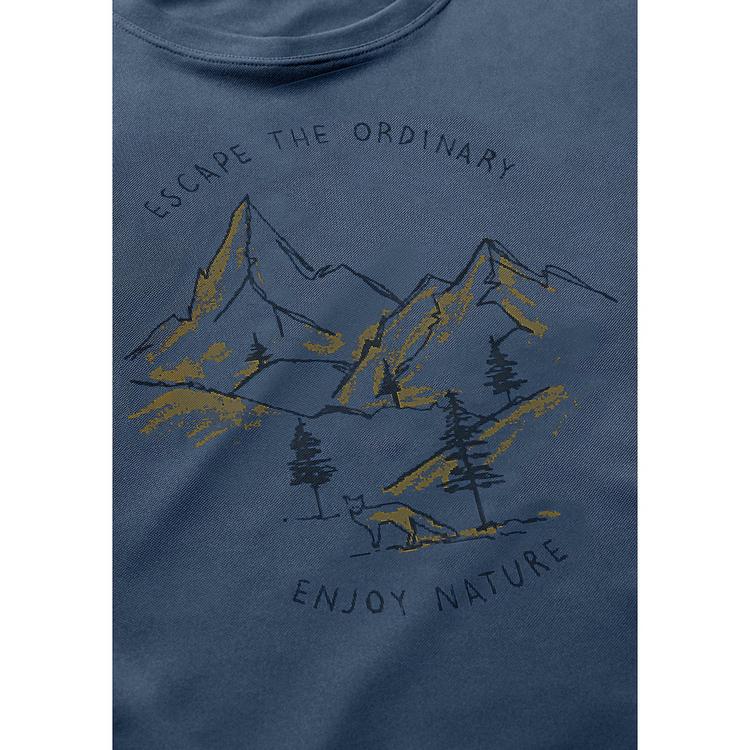 Maier Sports Maier Sports Dieter Print T-Shirt Herren - Blau301 - 1 | SportScheck