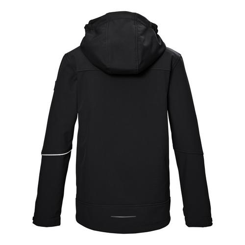 Rückansicht von KILLTEC KOS 143 Softshelljacke Kinder Schwarz