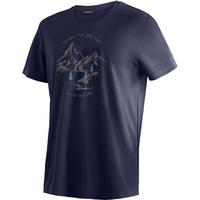 Maier Sports Dieter Print T-Shirt Herren - Marine3272