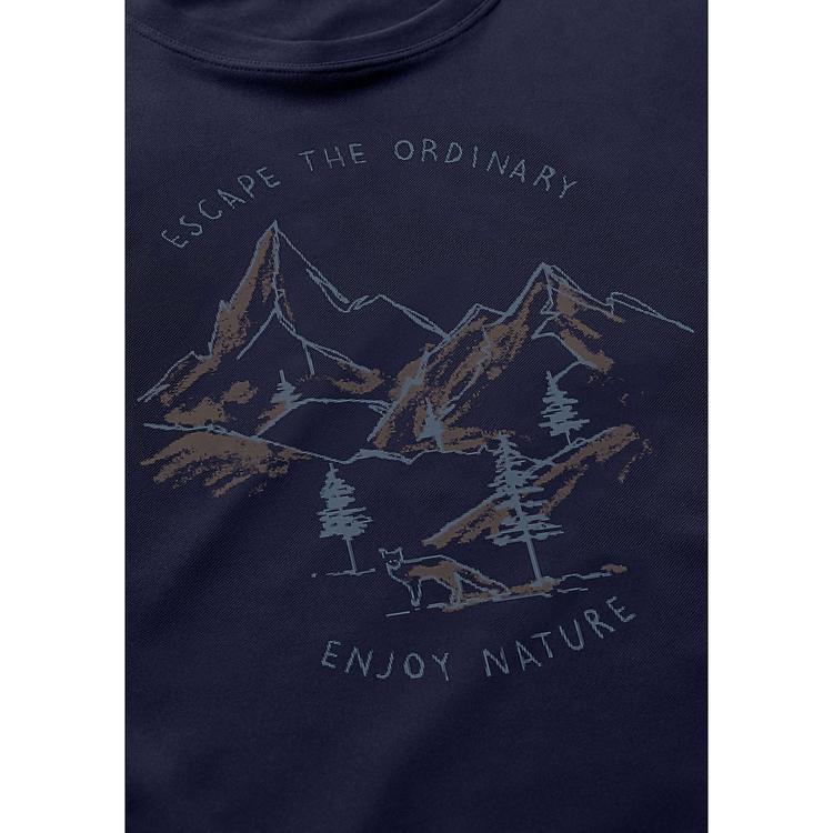 Maier Sports Maier Sports Dieter Print T-Shirt Herren - Marine3272 - 1 | SportScheck