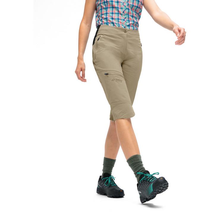 Maier Sports Maier Sports Inara slim Capri Vario Funktionsshorts Damen - Hellbraun - 1 | SportScheck