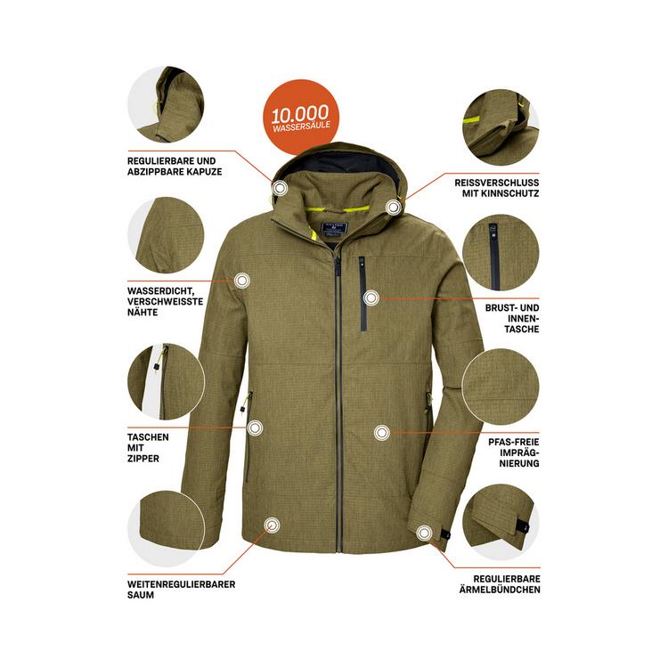 KILLTEC KILLTEC KOS 74 Funktionsjacke Herren - Gr&uuml;n2088 - 3 | SportScheck