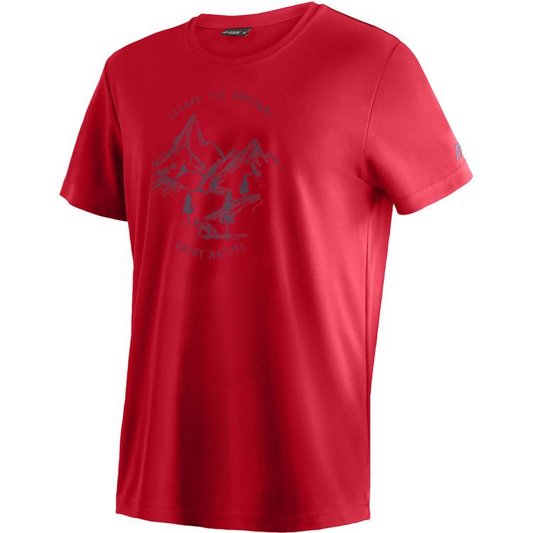 Maier Sports Maier Sports Dieter Print T-Shirt Herren - Rot4584 - 0 | SportScheck