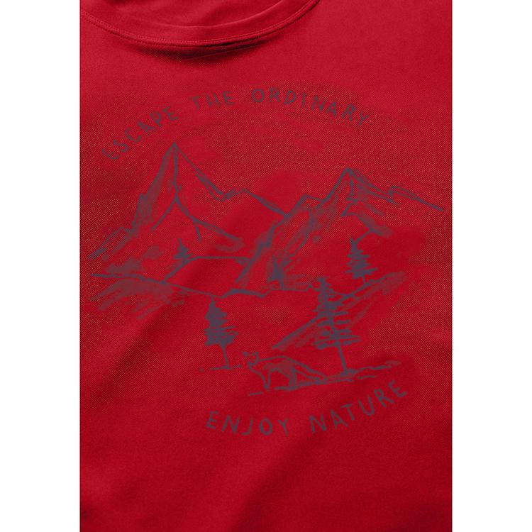 Maier Sports Maier Sports Dieter Print T-Shirt Herren - Rot4584 - 1 | SportScheck