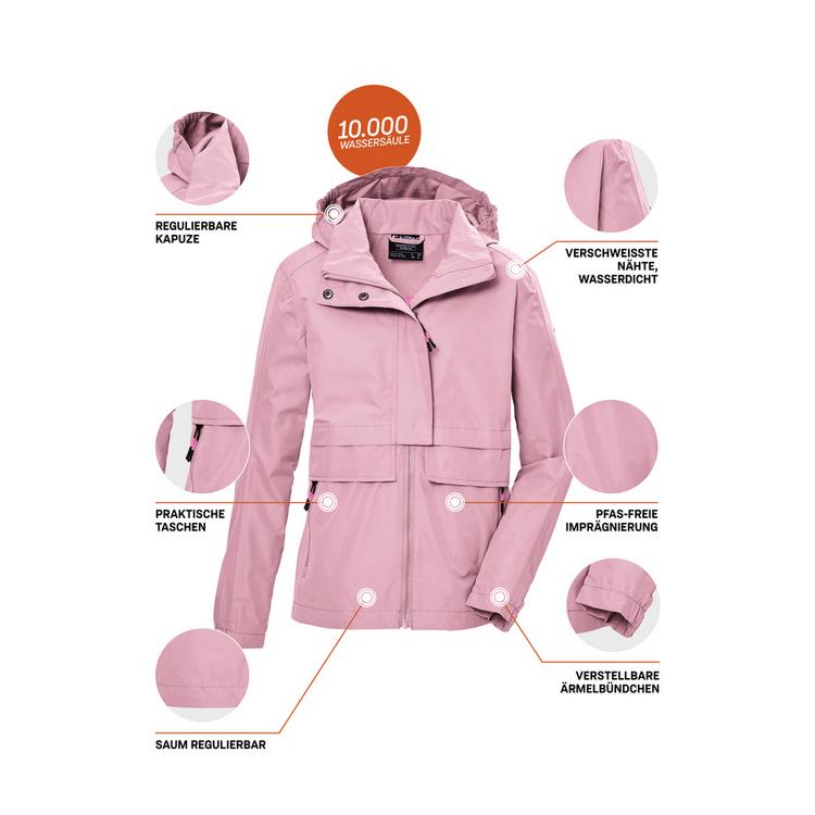 KILLTEC KILLTEC KOS 149 Softshelljacke M&auml;dchen - Rose401 - 3 | SportScheck