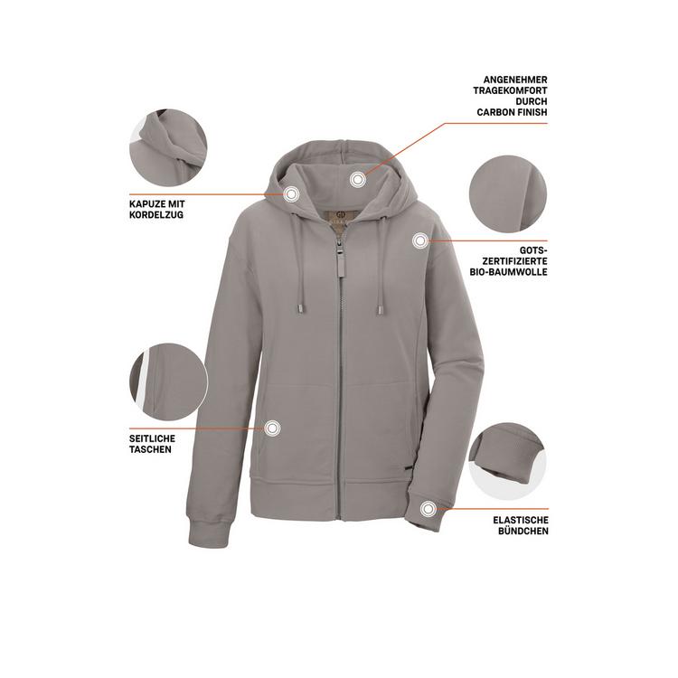 G.I.G.A. DX by killtec G.I.G.A. DX by killtec GS 26 Hoodie Damen - Steingrau071 - 3 | SportScheck