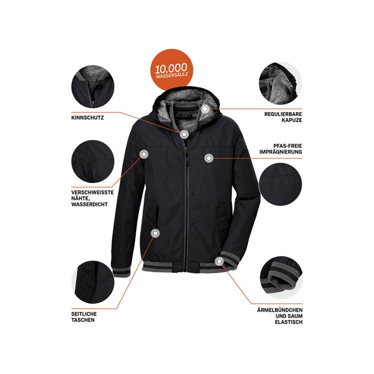 KILLTEC KILLTEC KOS 153 Softshelljacke Jungen - Schwarz0110 - 3 | SportScheck