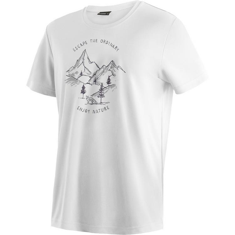 Maier Sports Maier Sports Dieter Print T-Shirt Herren - Wei&szlig; - 0 | SportScheck