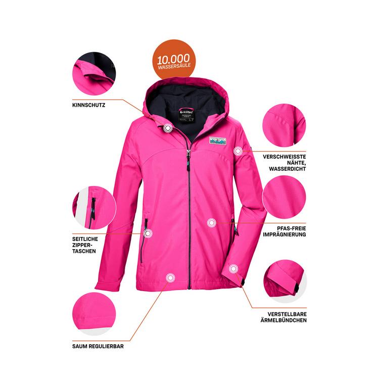 KILLTEC KILLTEC KOS 146 Softshelljacke M&auml;dchen - Rose4022 - 3 | SportScheck