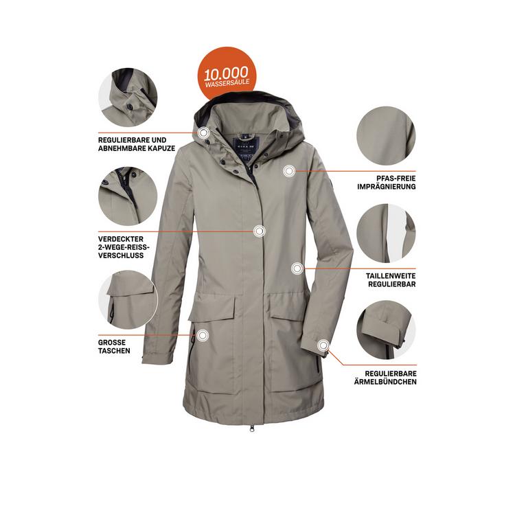 G.I.G.A. DX by killtec G.I.G.A. DX by killtec GS 95 Funktionsmantel Damen - Oliv1012 - 3 | SportScheck