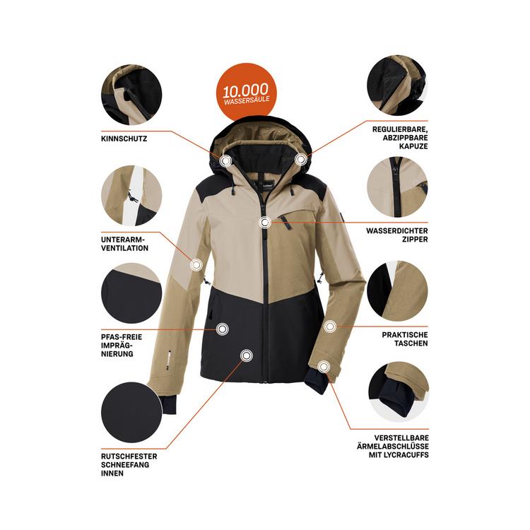 KILLTEC KILLTEC Skijacke Damen - Schwarz0110 - 4 | SportScheck