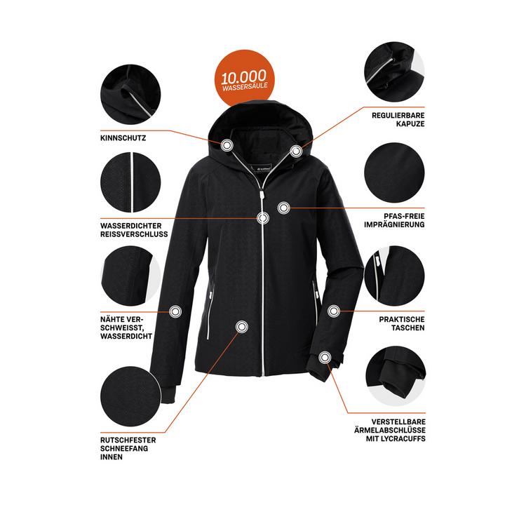 KILLTEC KILLTEC Skijacke Damen - Schwarz0110 - 4 | SportScheck