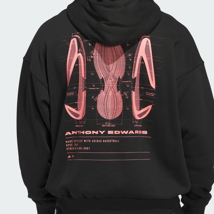 adidas adidas Anthony Edwards Schematic Hoodie Hoodie Herren - Black - 1 | SportScheck