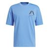 adidas ANTHONY EDWARDS GFX SCHEMATIC TEE Basketball Shirt Herren - Blue Fusion