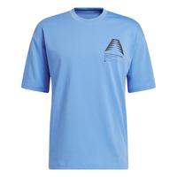adidas ANTHONY EDWARDS GFX SCHEMATIC TEE Basketball Shirt Herren - Blue Fusion
