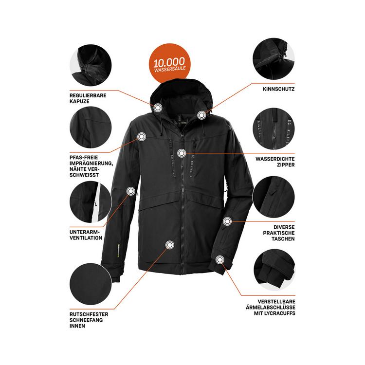 KILLTEC KILLTEC Skijacke Herren - Schwarz0110 - 4 | SportScheck