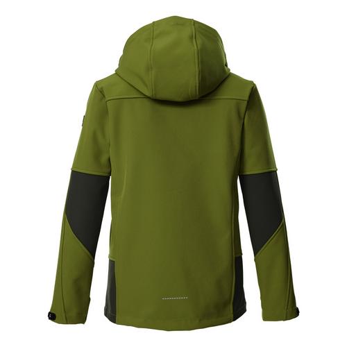 Rückansicht von KILLTEC Softshelljacke Kinder Khaki