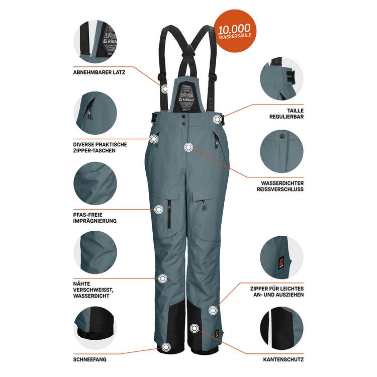 KILLTEC KILLTEC Skihose Kinder - Rauchblau - 3 | SportScheck