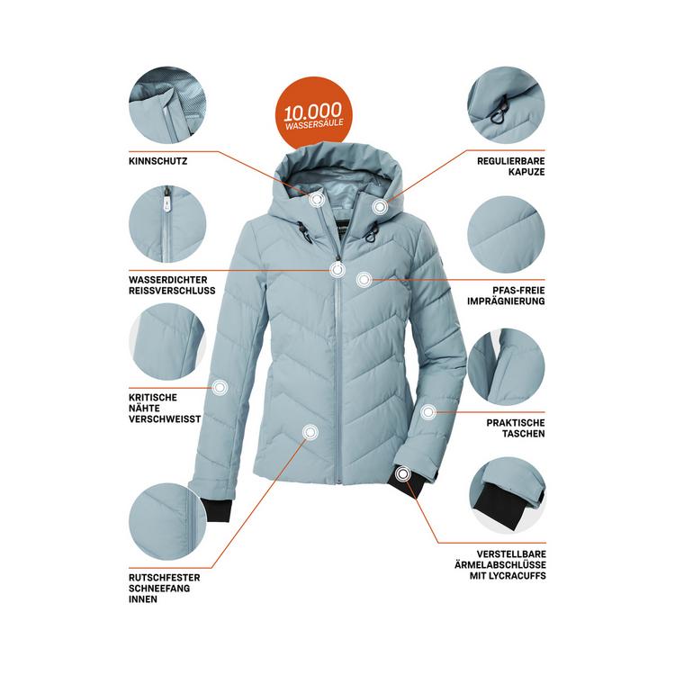 KILLTEC KILLTEC Skijacke Damen - Kristallblau - 3 | SportScheck
