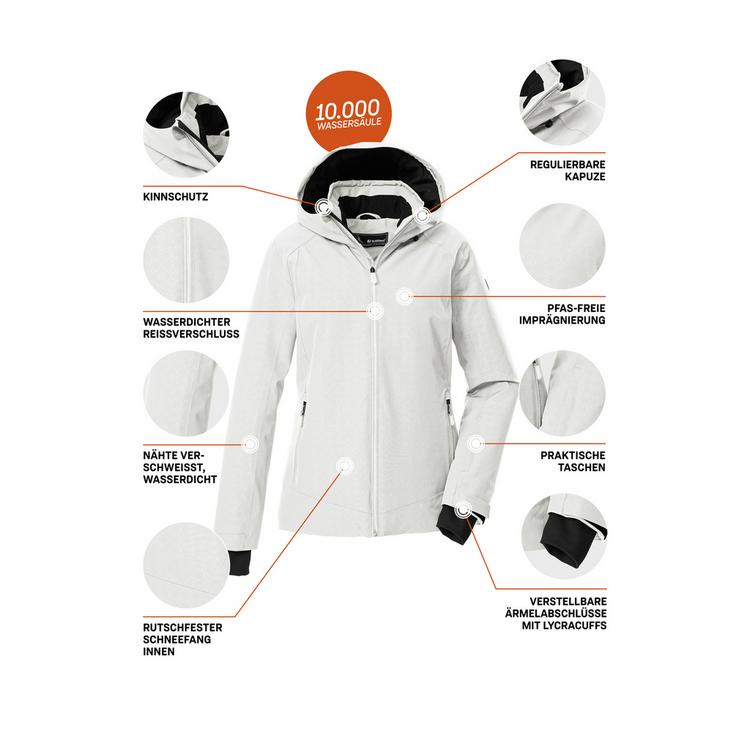 KILLTEC KILLTEC Skijacke Damen - Wei&szlig;951 - 3 | SportScheck