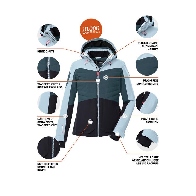 KILLTEC KILLTEC Skijacke Damen - Petrol2513 - 3 | SportScheck