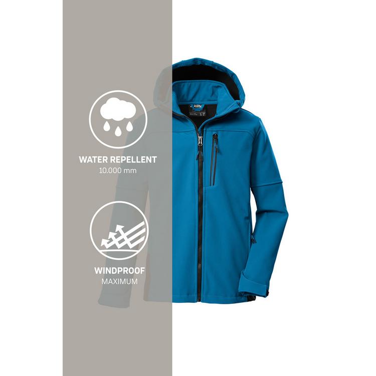KILLTEC KILLTEC Softshelljacke Kinder - Azurblau284 - 4 | SportScheck