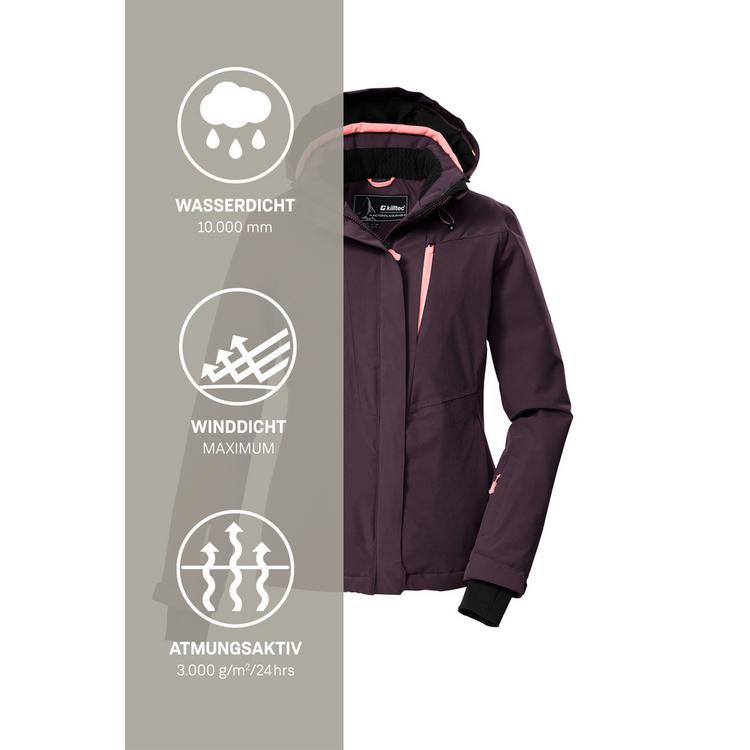 KILLTEC KILLTEC Skijacke Damen - Pflaume - 4 | SportScheck