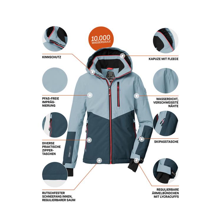 KILLTEC KILLTEC Skijacke Kinder - Hellblau - 3 | SportScheck