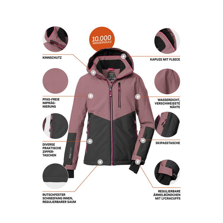 KILLTEC KILLTEC KSW 207 GRLS SKI JCKT Skijacke Kinder - Rose4015 - 3 | SportScheck